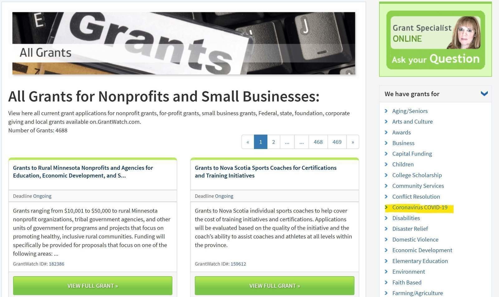 coronavirus-covid19-small-business-grants-grantwatch