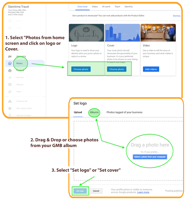 Google My Business Logo and Cover Photo
