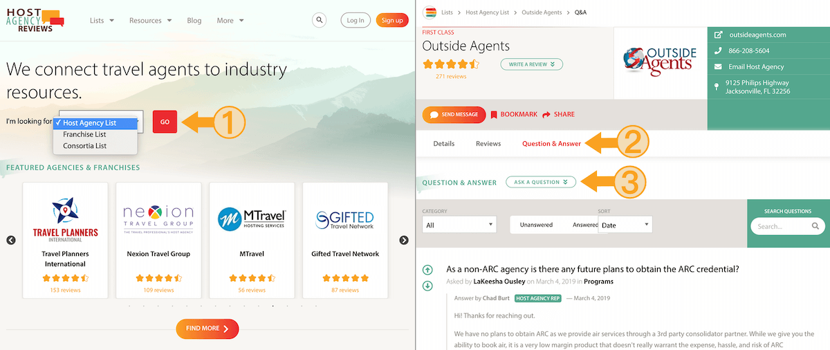 Step 1: find company. Step 2 : click on Question & Answer tab.  Step 3: click on ask a question button.